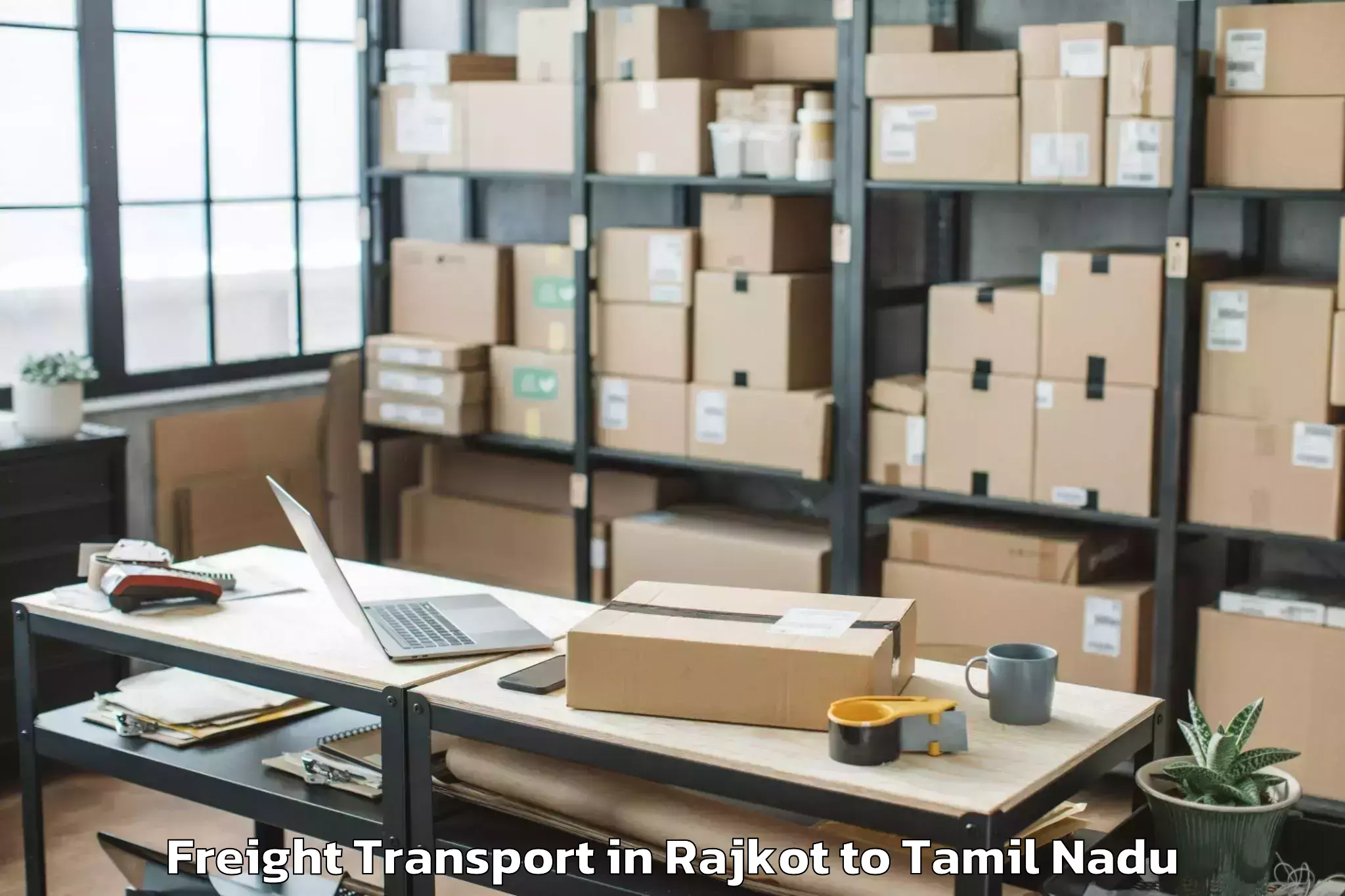 Quality Rajkot to Arumuganeri Freight Transport